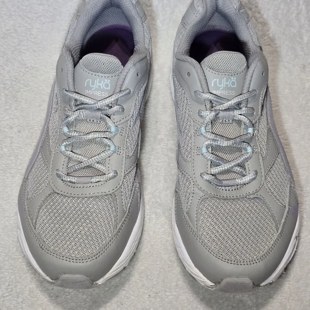 Ryka Impress Athletic Women's 9.5 Gray Sneakers Fitness Walking Shoes